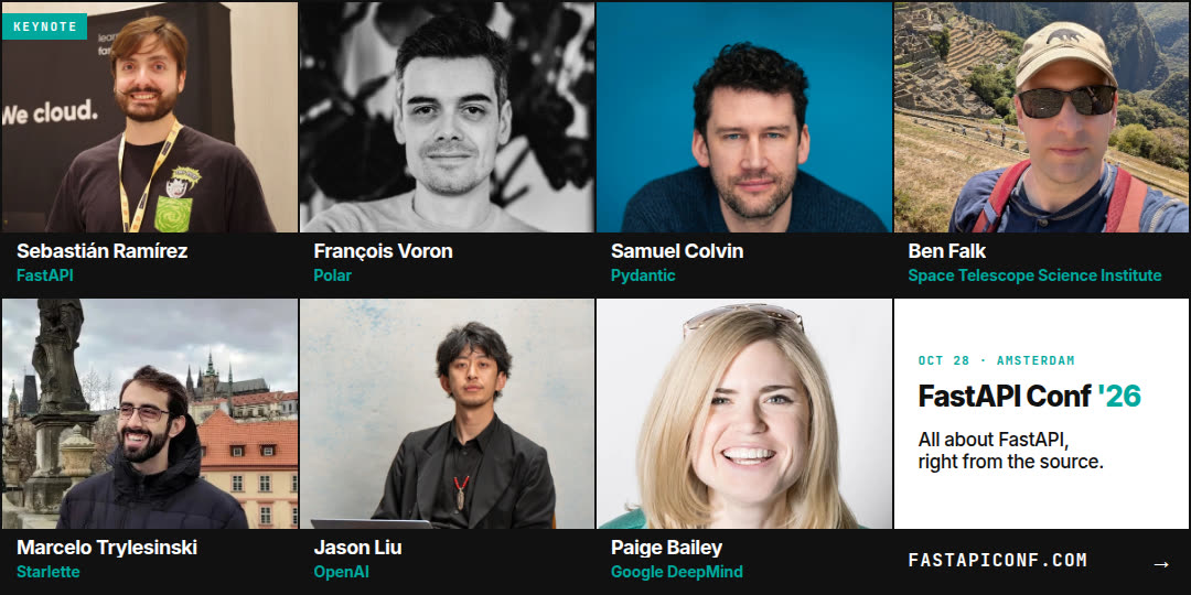 FastAPI Conf - lineup
